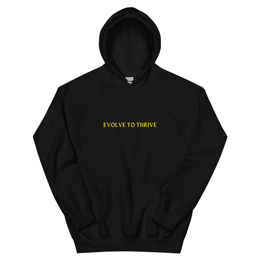 Evolve To Thrive Black Unisex Hoodie