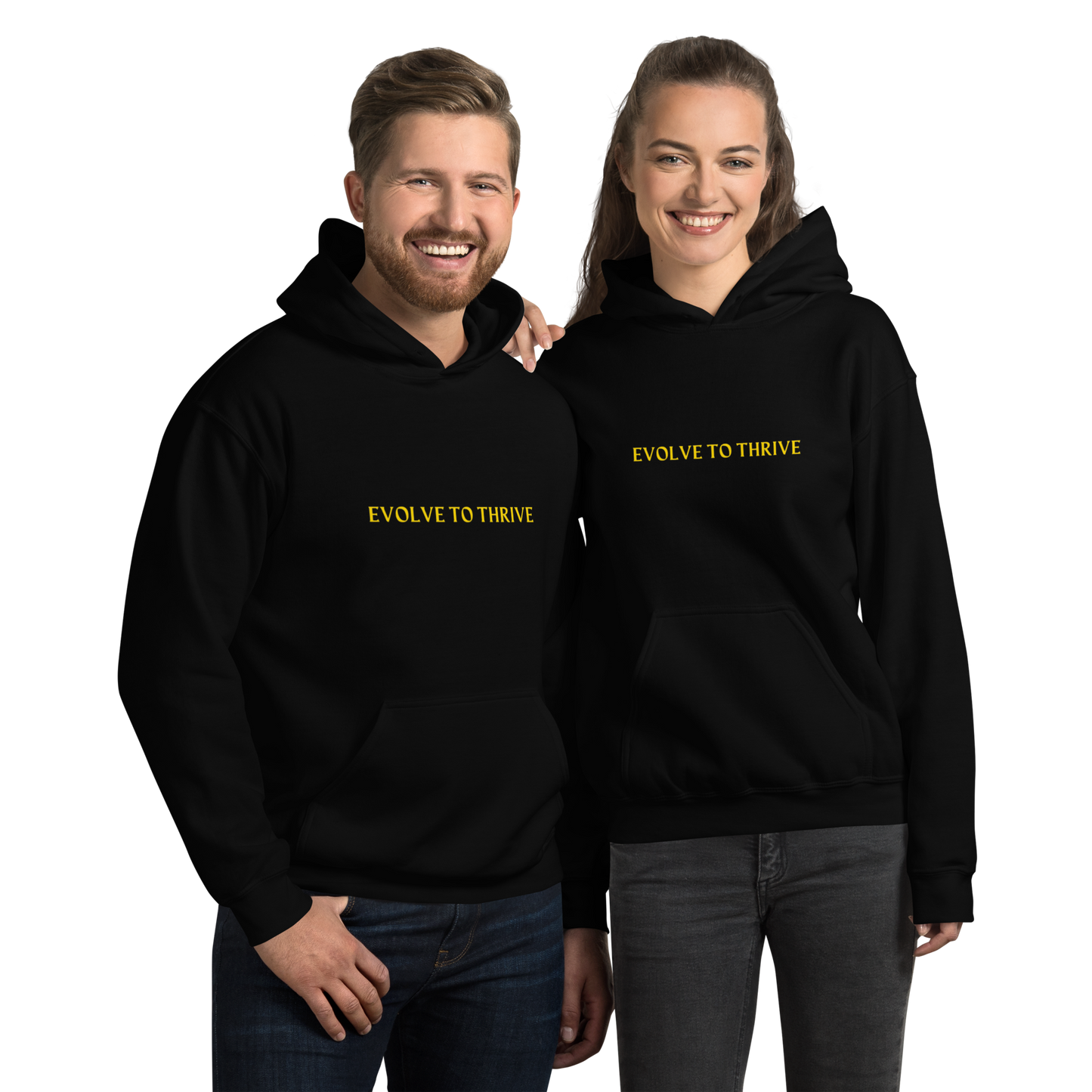 Evolve To Thrive Black Unisex Hoodie