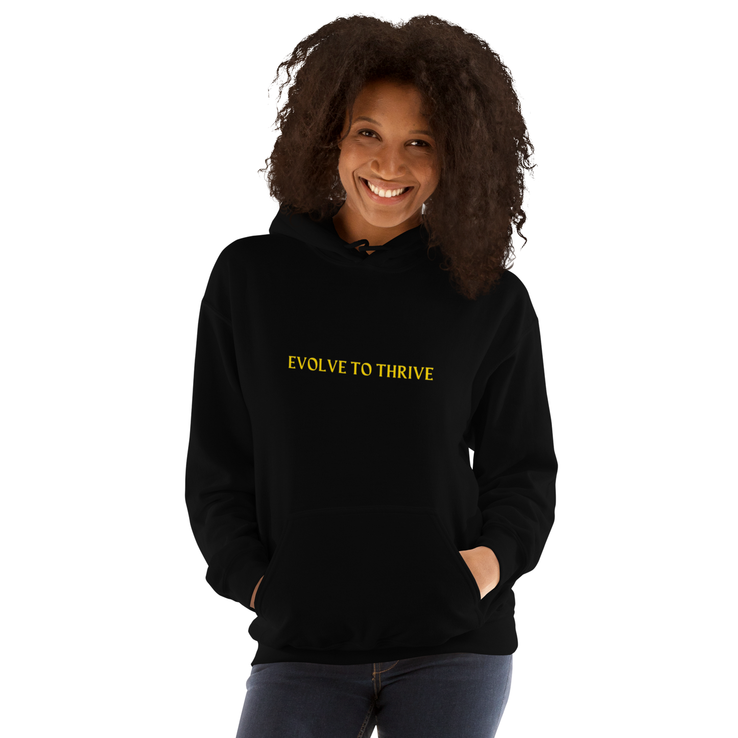 Evolve To Thrive Black Unisex Hoodie