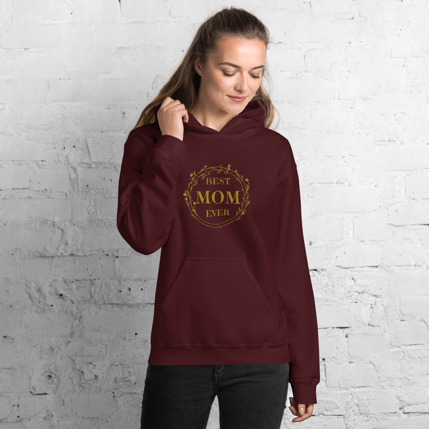 Golden Best Mom Ever Unisex Hoodie