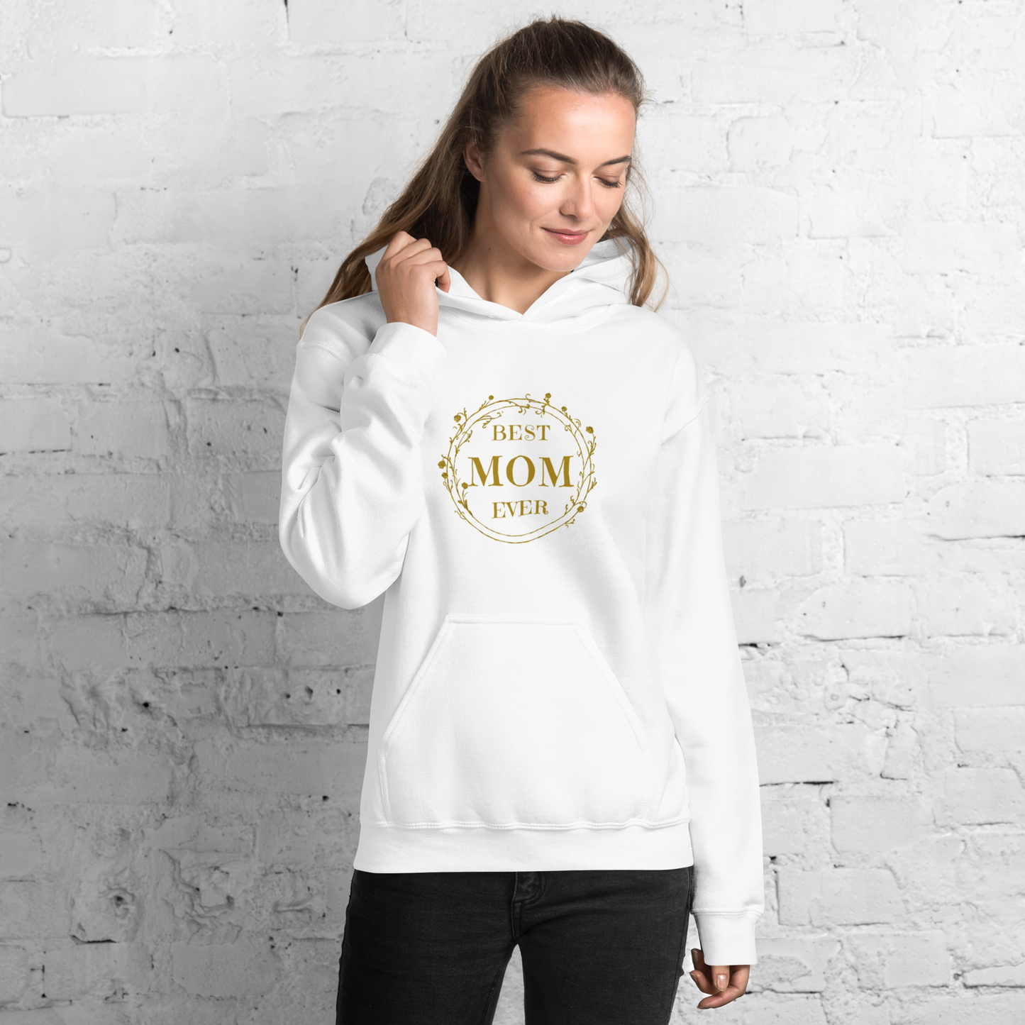 Golden Best Mom Ever Unisex Hoodie